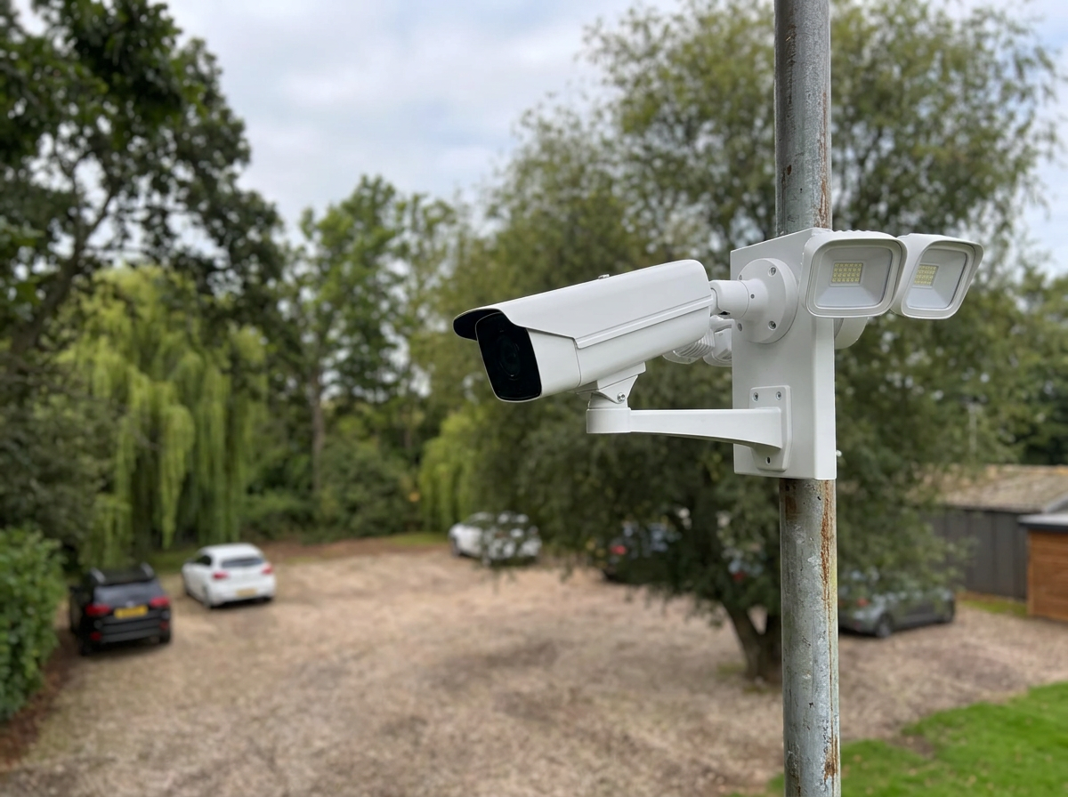 CCTV camera covering the parking area