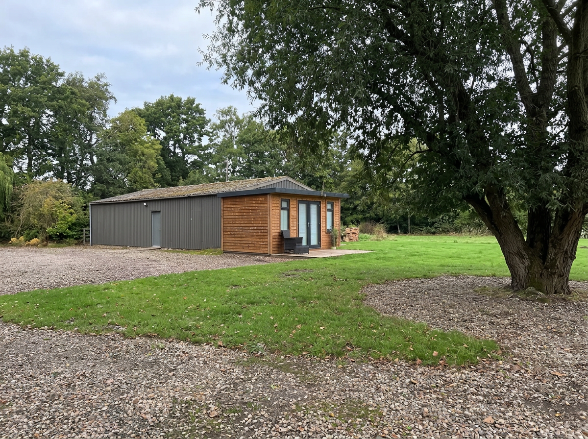 The Southampton Parking Co. site office beside the parking area